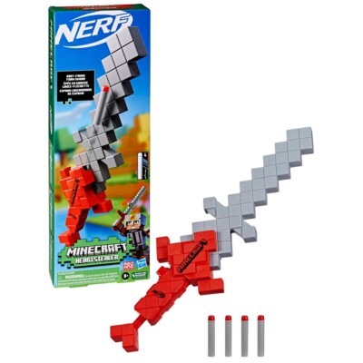 NERF   Minecraft Heartstealer Foam Sword    Incl 4 Foam Darts   Ships Free