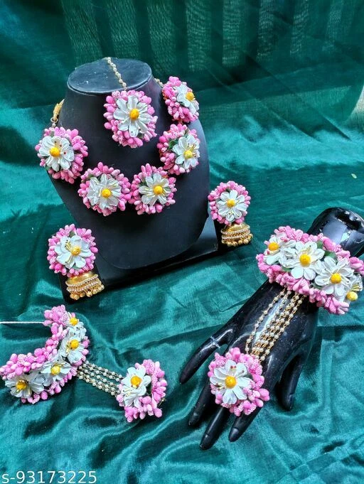 Flower jewellery hotsell for girls