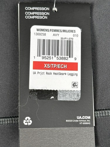 Leggings para mujer NOBULL Project Rock 9” tiro gris rojo compresión HeatGear - Imagen 6 de 8