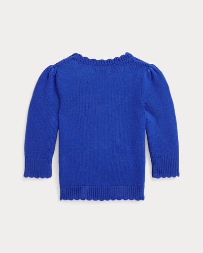 POLO RALPH LAUREN Baby Girls Polo Bear Cotton-Cashmere Sweater 9M $155 - Bild 2 von 4