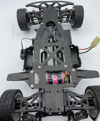 For Parts HPI RS4 FRP Chassis mit Motor und Regler Oldtimer selten - Bild 15 von 18