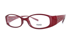 NEW FENDI F626 615 BURGUNDY AUTHENTIC EYEGLASSES FRAMES 50-16-135MM W/CASE