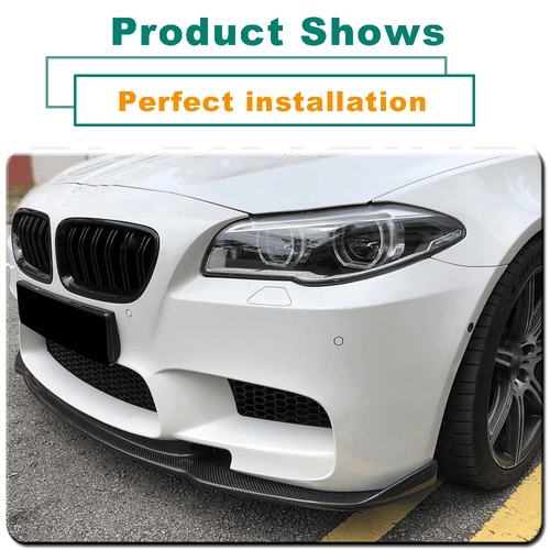 Carbon Frontlippe Frontspoiler Spoiler Lippe Passt für BMW 5ER F10 M5 2012-2016 - Picture 5 of 11