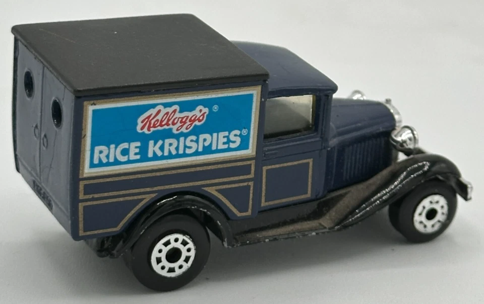 Ford Matchbox Model A Kelloggs Rice Krispies Blue Delivery Truck 1:64 1979 VTG - Image 4 of 4