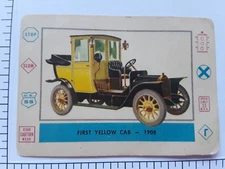 1958 Leaf Cardo Trading Cards #A-21 Automobiles - First Yellow Cab -1908