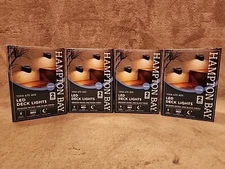 Lot of 4 Boxes: New Hampton Bay Solar LED Deck Lights.  8 total lights