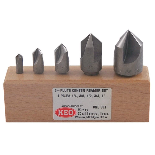 KEO 55709 Countersink Set,5 PC,1 FL,60 Deg,Carbide 4CKD6