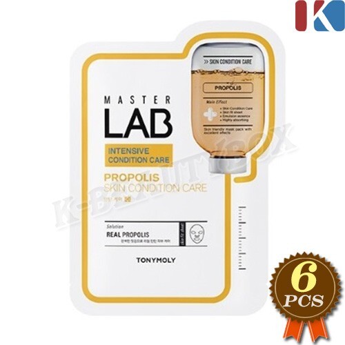 TONYMOLY Master Lab Mask Sheet 19g x 6pcs Propolis Skin Care Mask