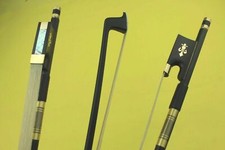 4/4 Violin Bow Carbon Fiber Violin Bow Straight Ebony Frog Pernambuco Level