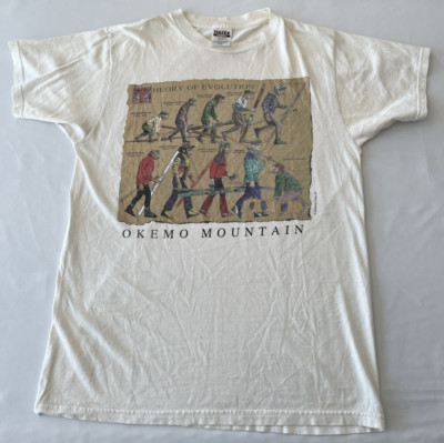 Vintage Okemo Mountain T-Shirt Skifahren Snowboarden 90er Tultex Herren Große L