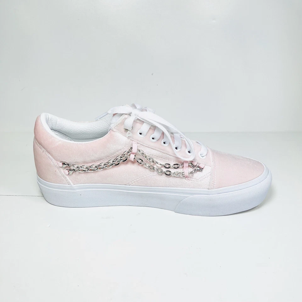 Vans Old Skool Platform Sneakers Chain Bride Silver Men’s 10 Women’s 11.5 New - Image 2 of 4