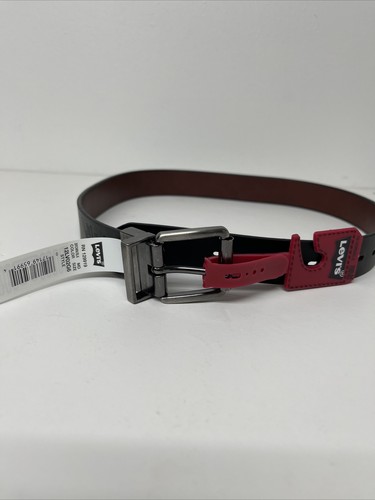 BOYS LEVIS REVERSIBLE Faux LEATHER BROWN / BLACK BELT 12LV02G6 Size MD 26-28 - Picture 5 of 7