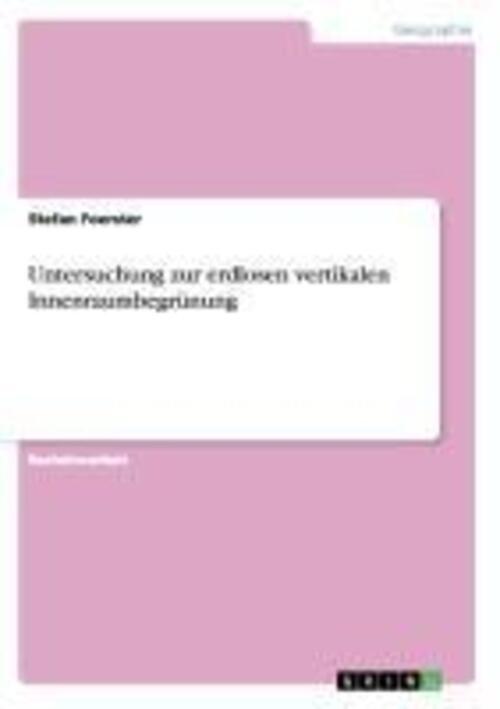 Thumbnail - Stefan Foerster | Untersuchung Zur Erdlosen Vertikalen
