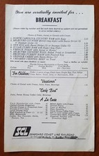 Seaboard Coast Line Railroad Menu