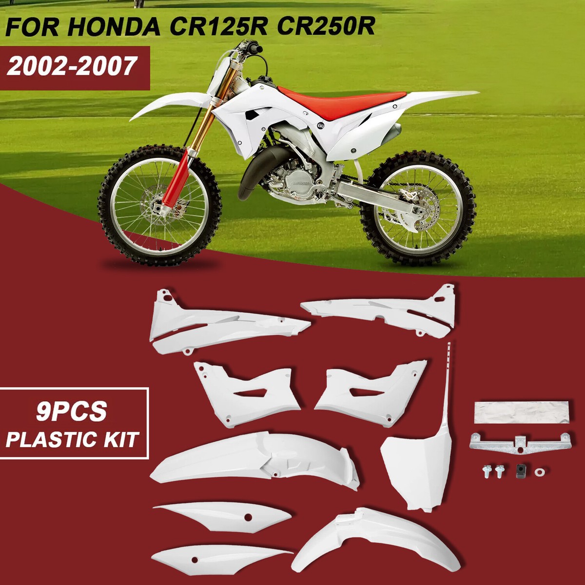 Restyle Plastic Kit Fairing Bodywork Set For Honda CR125R