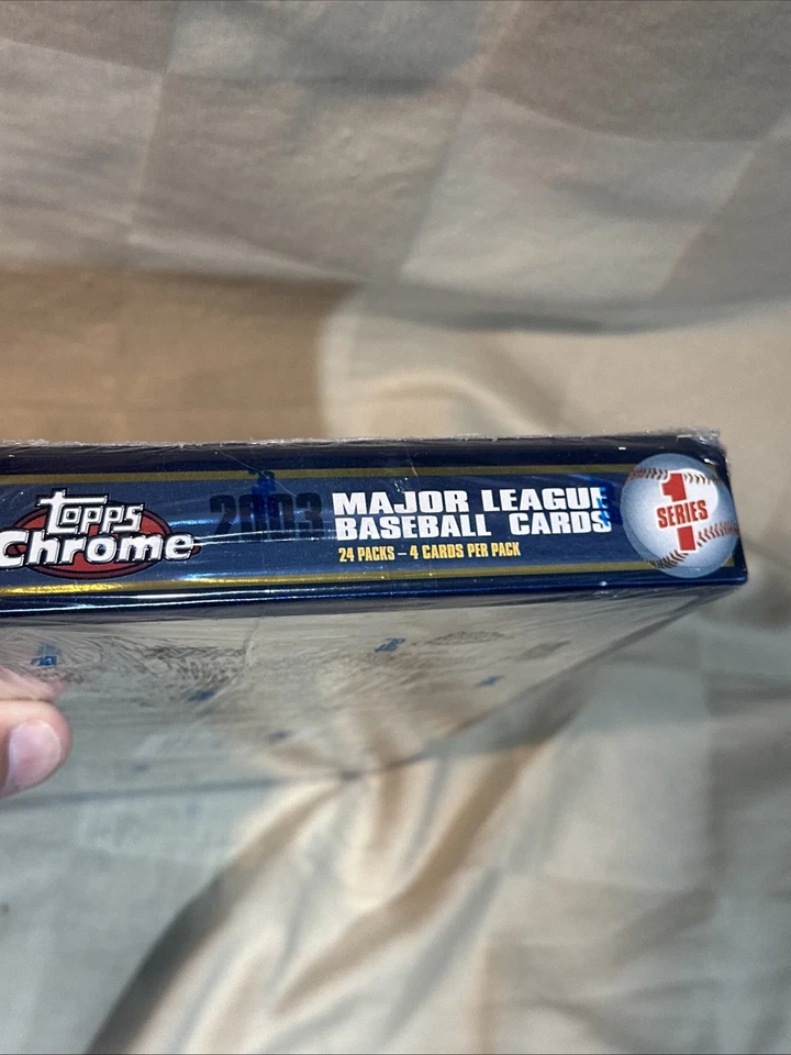 2003 Topps Chrome Baseball Series 1 Factory Sealed Hobby Box 24 Packs  Manny - Image 3 of 4