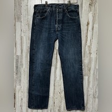 Levi's 501 Big E Blue Button Jeans 34x34