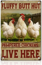 Chicken Decor Metal Signs Funny Chicken Coop Signs Rooster Decor Farmhouse Wall