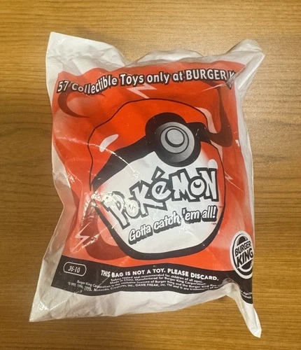 1999 Burger King Pokeman Pokeball Toy #36-10 Pikachu Talking Plush Vintage