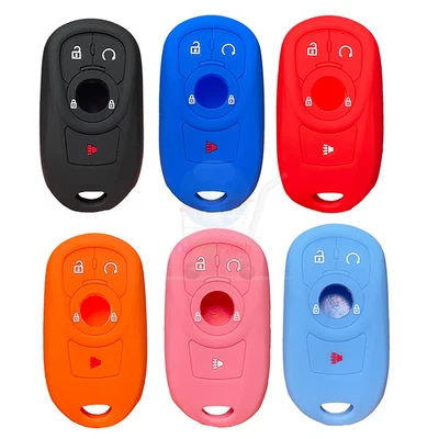 FIT BUICK ENCORE ENVISION ENCLAVE ENVISTA 4 Button Key Fob Silicone Case Cover - Image 1 of 4