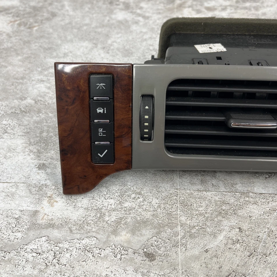 2009-2014 Chevrolet Silverado GMC Sierra центральная отделка вентиляционных отверстий приборной панели текстура древесины - Изображение 3 из 4