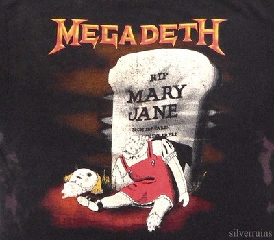 Megadeth Vintage T Shirt 1988 Tour Mary Jane Vic Rattlehead 80's