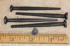 3 Rosehead 5 Nails Antique Square Wrought Iron Vintage Spikes Decorative Look