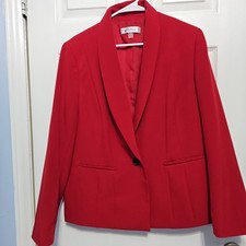 Kasper Red Blazer Women's Size 16