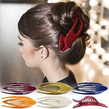 RC ROCHE 6 Pcs Flat Hair Clips Big Claw for Thick Hair French Duckbill Women ...