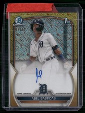 2023 Bowman #CPA-AB Abel Bastidas Autographs Gold Shimmer Refractors #/50