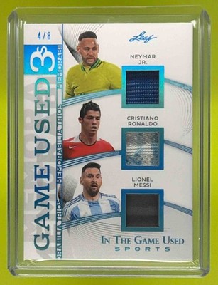 2025 Leaf ITGU Trios Neymar Jr. / Cristiano Ronaldo / Lionel Messi #GT-16 /8