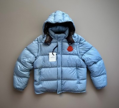 Original Moncler Herren Daunenjacke Cyclon Größe 56 (XXL) Hellblau