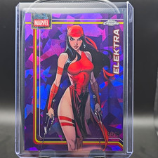 2026 Topps Chrome Marvel Sapphire Elektra #116 Purple /75