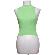 Stradivarius, Top, Größe: M, Grün, Polyamid/Viskose, Rippenstrick, Damen #tyT