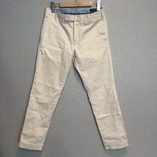 Polo Ralph Lauren Pants Mens 30x30 Cream Stretch Slim Fit Chino Golf Casual