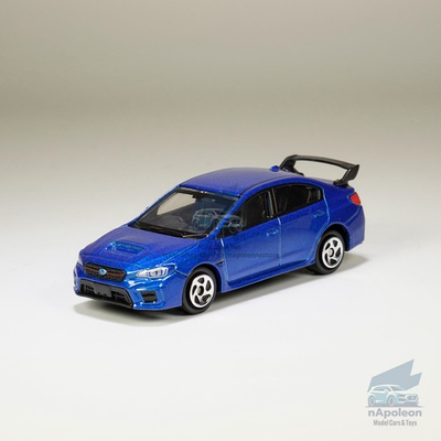#ad 1:64 Subaru WRX STI Model Car Alloy Diecast Toy Vehicle Collection Kid Gift Blue $15.93