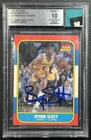 BYRON SCOTT BGS AUTH 1986-87 FLEER #99 ROOKIE JERSEY FUSION GU PATCH 10 AUTO 265