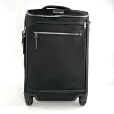 TUMI Voyageur Super Leger International 4 Wheel Front Lid Carry-On Black Silver