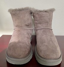 WOMEN UGG Classic Bailey Bow II Boot -Gray 1016225  Size 7 - Authentic