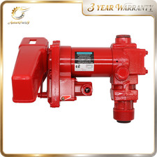 For Gas Diesel 12V DC 15GPM Heavy Duty Rotary Vane Fuel Transfer Pump Cast Iron