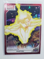 Photon 2022 Upper Deck Marvel Platinum Red Rainbow #199 Refractor card