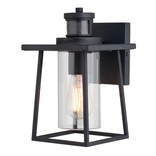 Vaxcel Lighting T0729 Geneva 11" Tall Outdoor Wall Sconce - Black - Picture 1 of 12