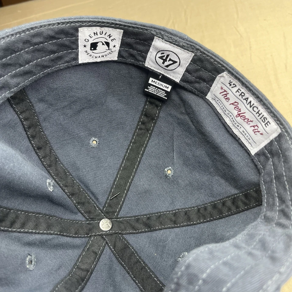 ‘47 Detroit Tigers Franchise Fitted Medium Navy Blue Baseball Hat NWT Clean Up - Image 4 of 4