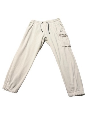 Nike Air Jordan Essential Winter Sweat Pants Men XL Beige Pocket Tie Waist