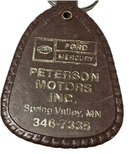 Spring Valley Minnesota Peterson Ford Dealership Auto Car Dealer Motors Keychain