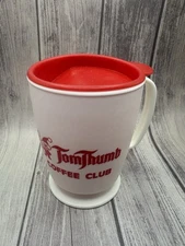 Tom Thumb Travel Mug With Sipping Lid Whirley Industries Warren PA. USA