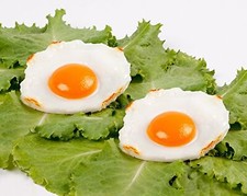 SummitLink Pack of 2 Realistic Fried Egg Artificial Fake Food Novelty Toy Bro...