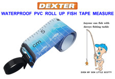 DEXTER WATERPROOF PVC 90cm ROLL UP FISH TAPE MEASURE RULER SEA FISHING TACKLE