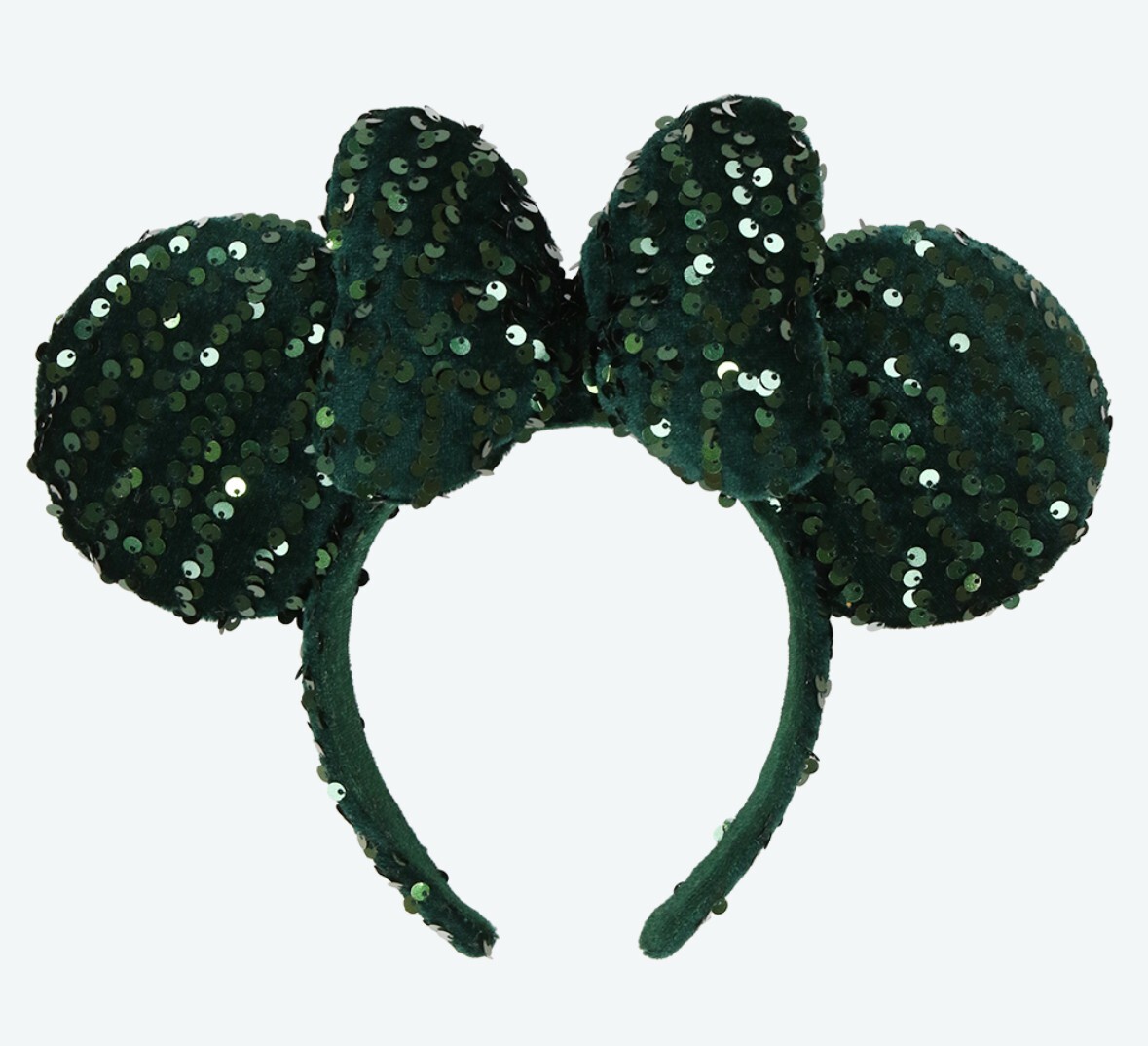 Tokyo Disney Festive Cream and Green Headband Japan Tokyo Disney Resort Ears HeadBand Green Velvet and  main image 4