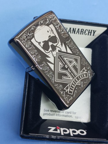 Zippo 28757 Sons of Anarchy Reaper Crew Black Ice - Picture 6 of 7
